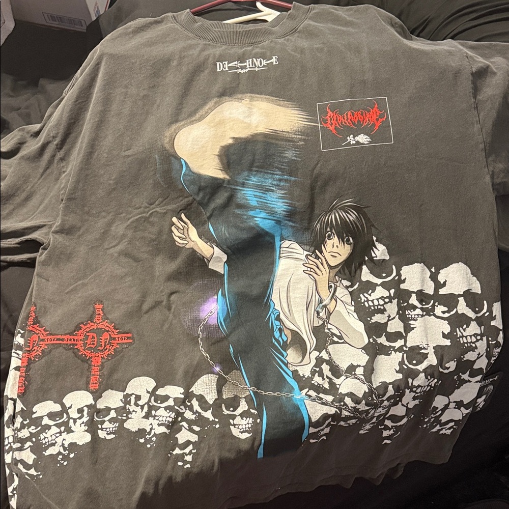 Anime Graphic Tee - Black